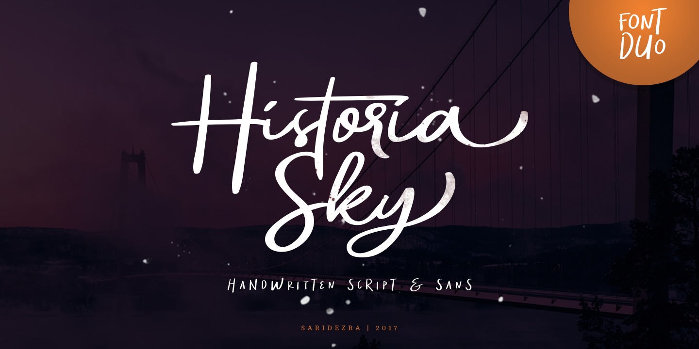 Пример шрифта Historia Sky #1